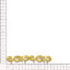 Aplique decorativo oro para confección festiva