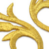 Aplique textil decorativo oro 12 cm