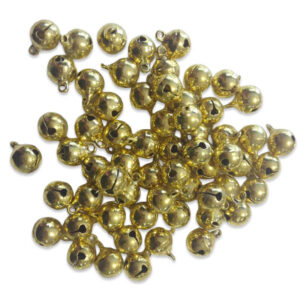 Cascabel metálico dorado grande para coser en prendas