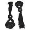 Alamar Agremán con Flecos 15 cm Negro – Pack de 2 Unidades - Thumbnail Image 1