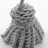 Borla ornamental metalizada para trajes tradicionales