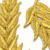 Pareja de apliques hojas oro 10 cm para trajes