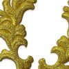 Aplique Bordado Hojas Ornamentales Oro 11 cm (Pareja) - Thumbnail Image 2