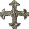 Aplique Bordado Cruz Ornamental 7 cm Oro Viejo - Thumbnail Image 3