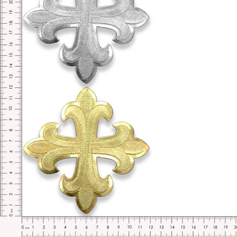 Cruz decorativa para trajes tradicionales, festivos e históricos