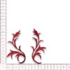 Pareja de apliques decorativos granate para confección