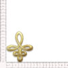 Galón ornamental oro para confección festiva