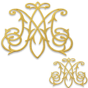 Aplique ornamental oro para vestuario profesional