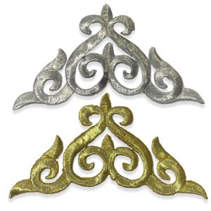 Aplique Bordado Ornamental Arabesco 14 cm