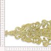 Aplique Bordado Ornamental Barroco Oro 29cm - Thumbnail Image 2