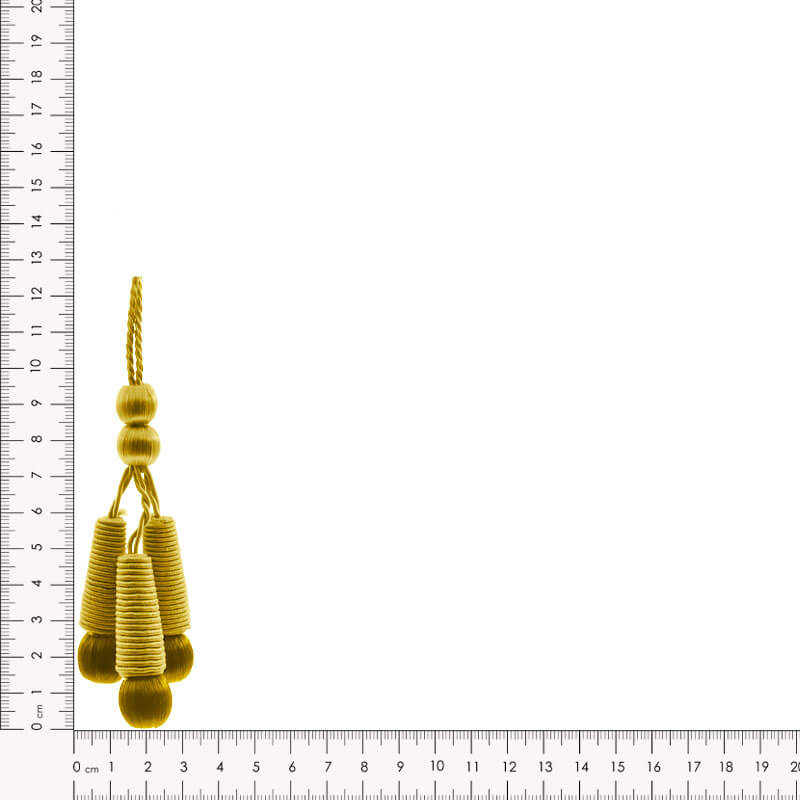 Borla cono en color dorado para diseño de alta visibilidad