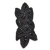 26448021601 aplique decorativo negro para prendas