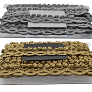 Galón decorativo con relieve y movimiento