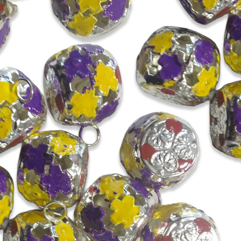 Cascabeles fantasía multicolor de 1,5 cm para confección