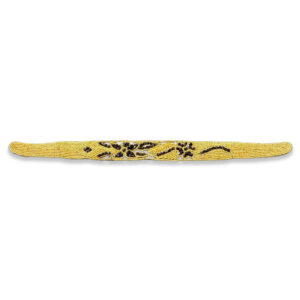Cinturón de pedrería floral fino de 35 cm