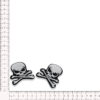 Parche bordado calavera para disfraces y carnaval