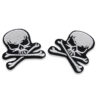 Pack doble de parches calavera para costura