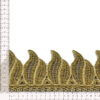 Galón metalizado bordado de 9 cm en color dorado referencia 524.3173