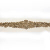 Cinturón de pedrería oro envejecido 35 cm