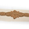 Cinturón decorativo con strass dorado