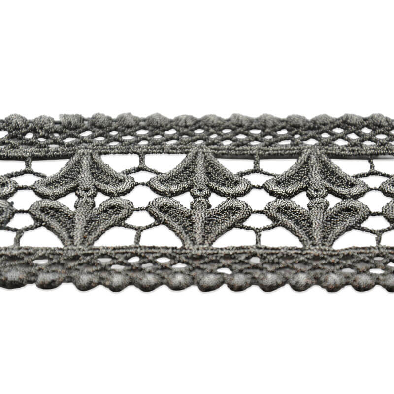 pasamanería metalizada oro y plata para decoración textil