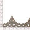 Galón pedrería Lia plata de 8 cm
