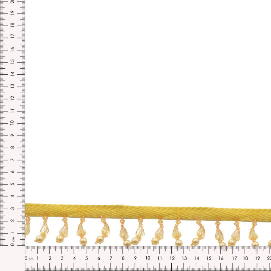 fleco decorativo amarillo de 3,5 cm
