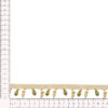 fleco decorativo con cuentas colgantes de 3cm