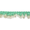 Puntilla verde agua con piqué para textil