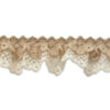 Puntilla beige ornamental para confección