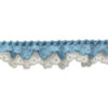 Puntilla celeste de 3 cm para decoración de prendas