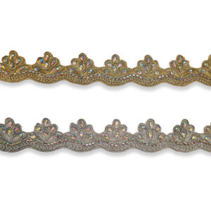 Galón ornamental oro y plata para trajes regionales