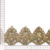 Galón oro con pedrería irisada de 8,5 cm