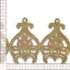 Galón catedral oro de 14,5 cm con pedrería decorativa