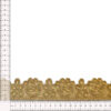Galón pico cristal oro de 4,5 cm para confección