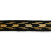 Galón negro y oro ornamental