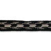 Galón negro y plata ornamental