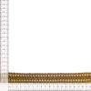 Tira entrelazada oro de 2,5 cm
