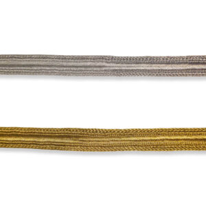 Galón clásico oro y plata de 1,8 cm