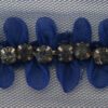 Tira decorativa azulina con cristal