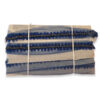Pasamanería azul con flores textiles