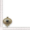 Aplique ovalado con relieve decorativo