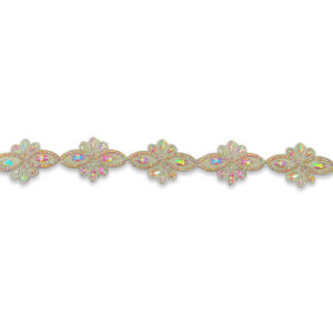 Galón decorativo con cristales brillantes para confección