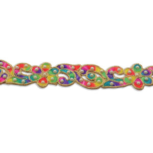 Tira decorativa bordada para carnaval y espectáculos.