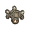Aplicación decorativa Flor de Lis en plata