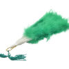 181-BT110-abanico-con-plumas-verde Abanico ligero con acabado de plumas suaves verde