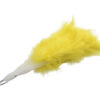 181-BT110-abanico-de-plumas-decorativo-amarillo Abanico ligero con acabado de plumas suaves amarillo