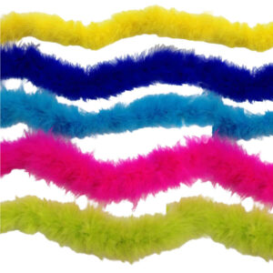 Boa de plumas profesional para eventos temáticos multiples colores
