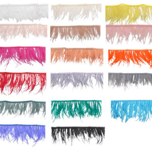 Fleco de Plumas Ostrich 18 cm (pieza 5m) - varios colores