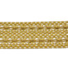 Galón metalizado con flores en color oro de 8 cm